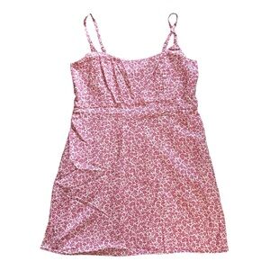 Old Navy Pink Floral Linen Dress